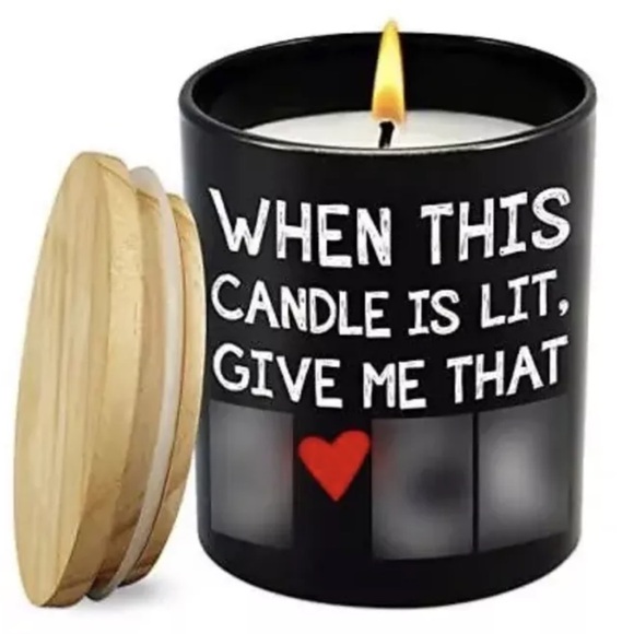 Sandalwood Essential Oil Funny Candle, If This Candle Is Lit Give Me‎ Th… - Picture 1 of 5